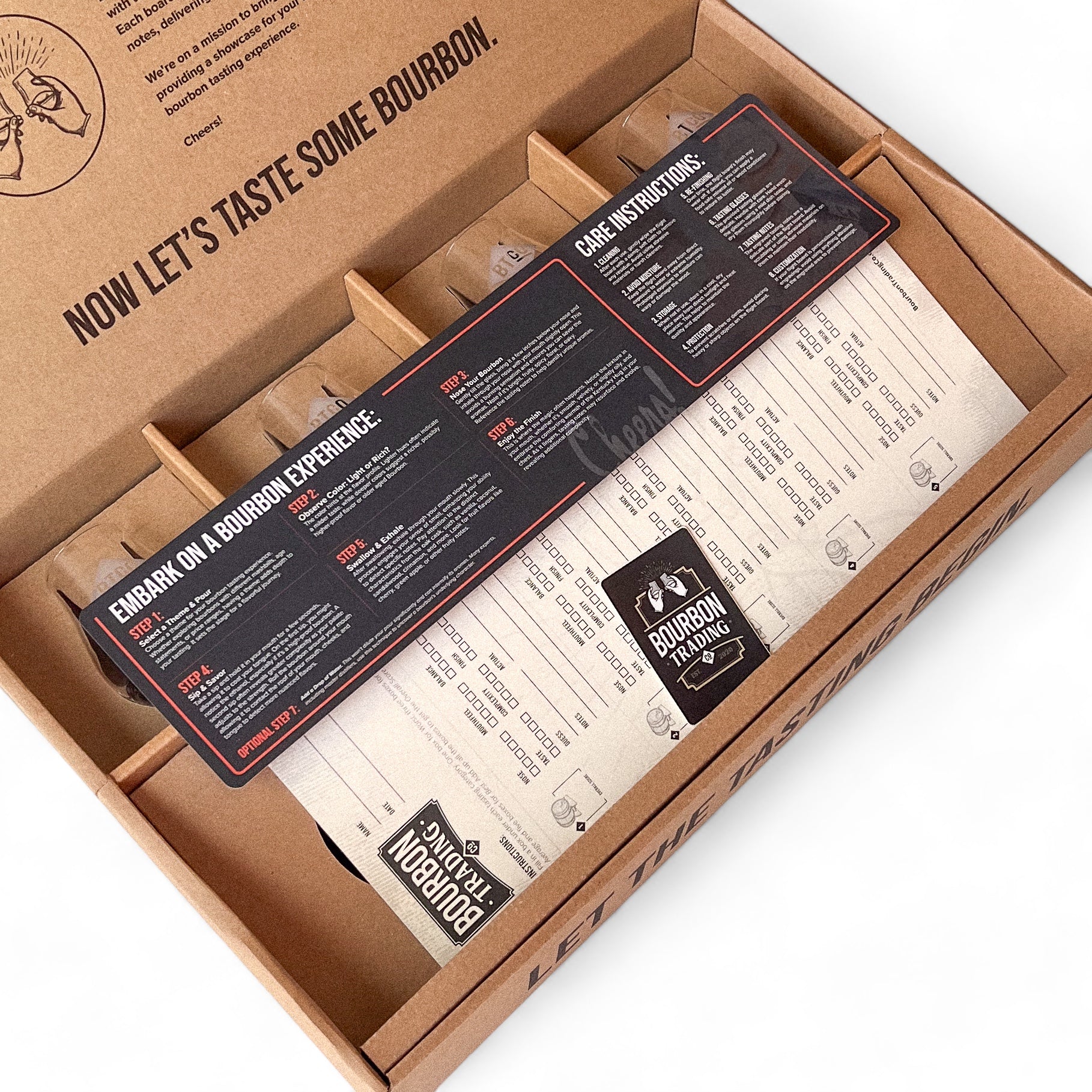 BTCo Bourbon Tasting Toolkit Packaging & Tasting Cards