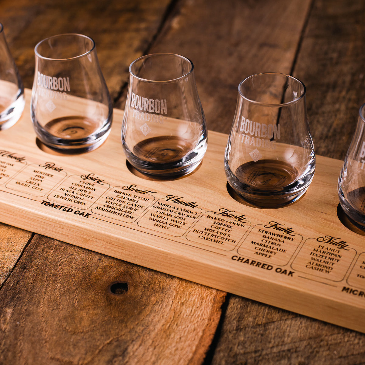 Beer Flight Glass Set Aged & Ore Brand New Condition Wine Tasting Sample  Set