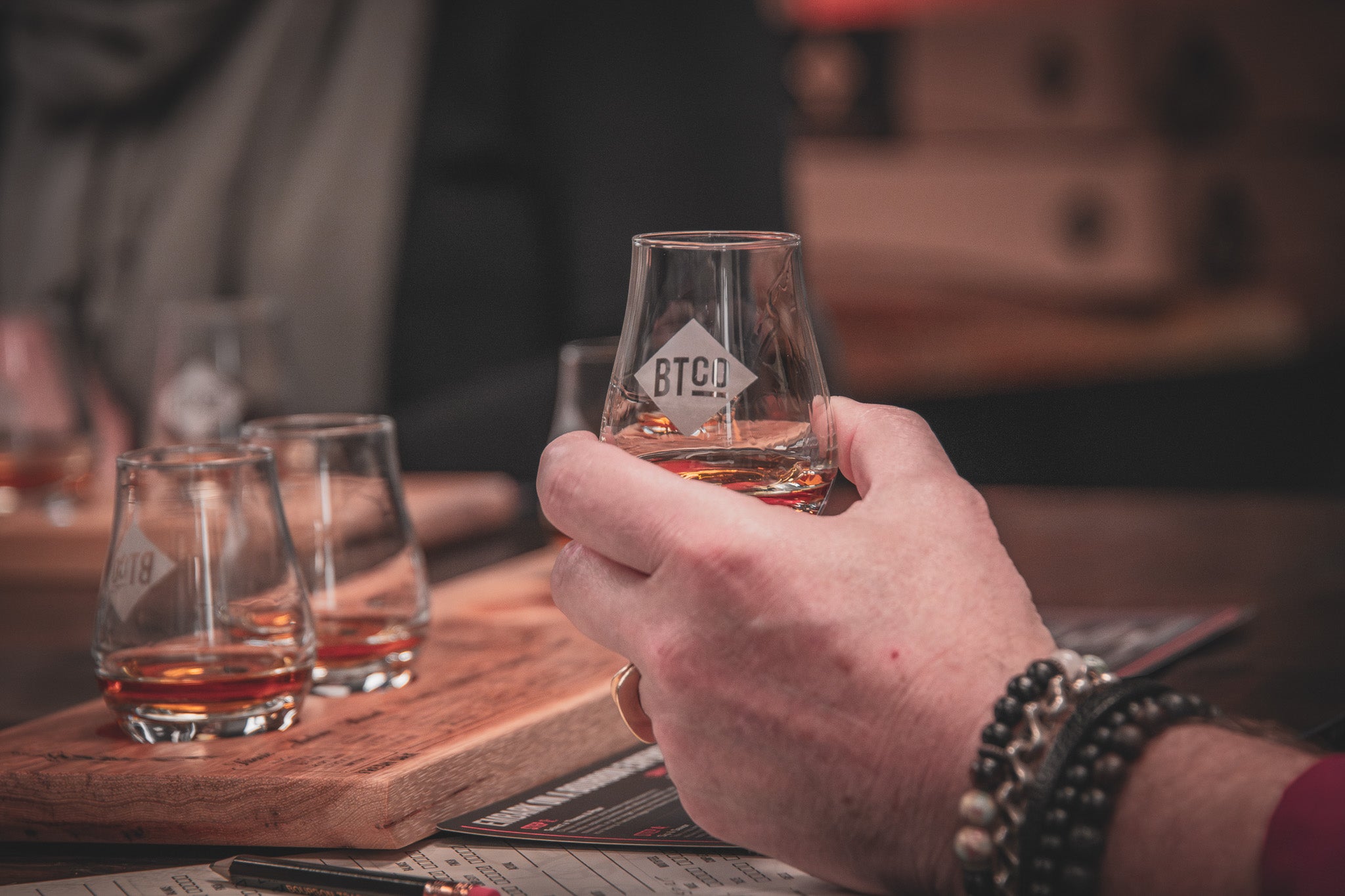 Bourbon Tasting Flight Board & Toolkit