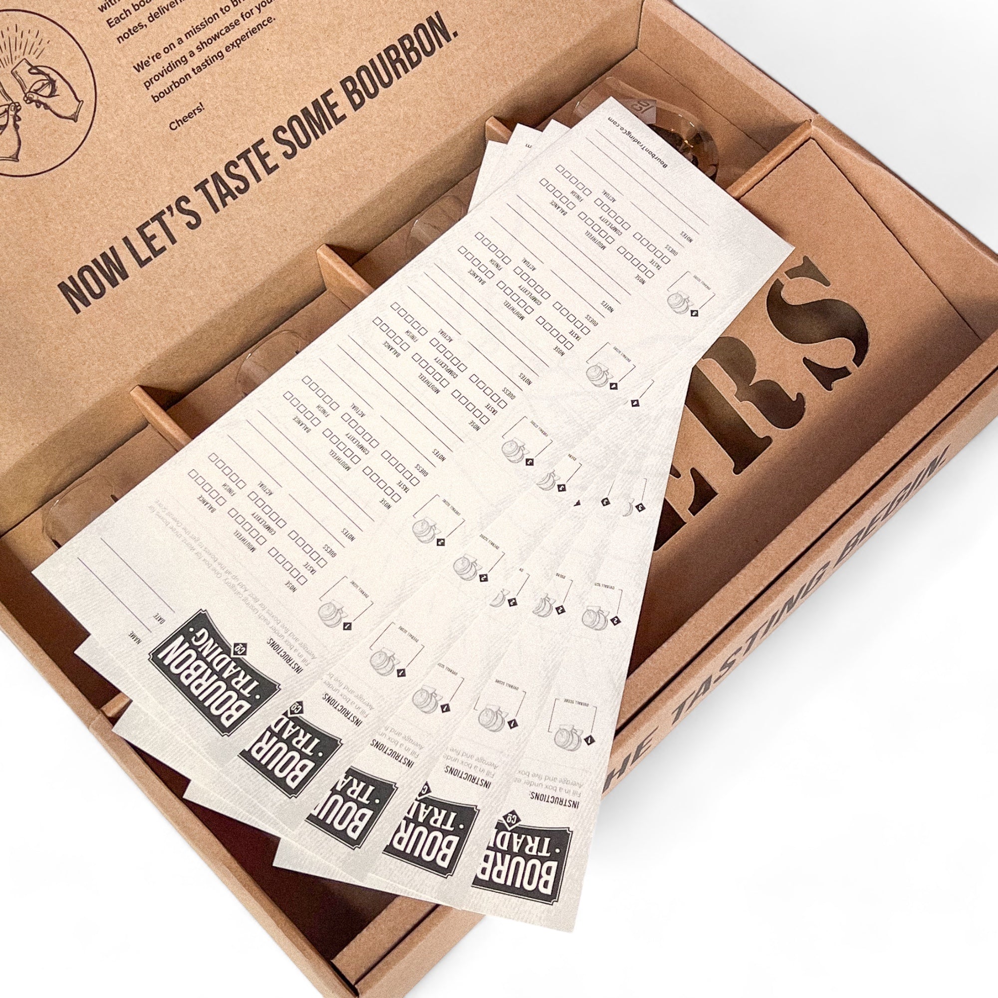 BTCo Bourbon Tasting Toolkit Packaging & Tasting Cards