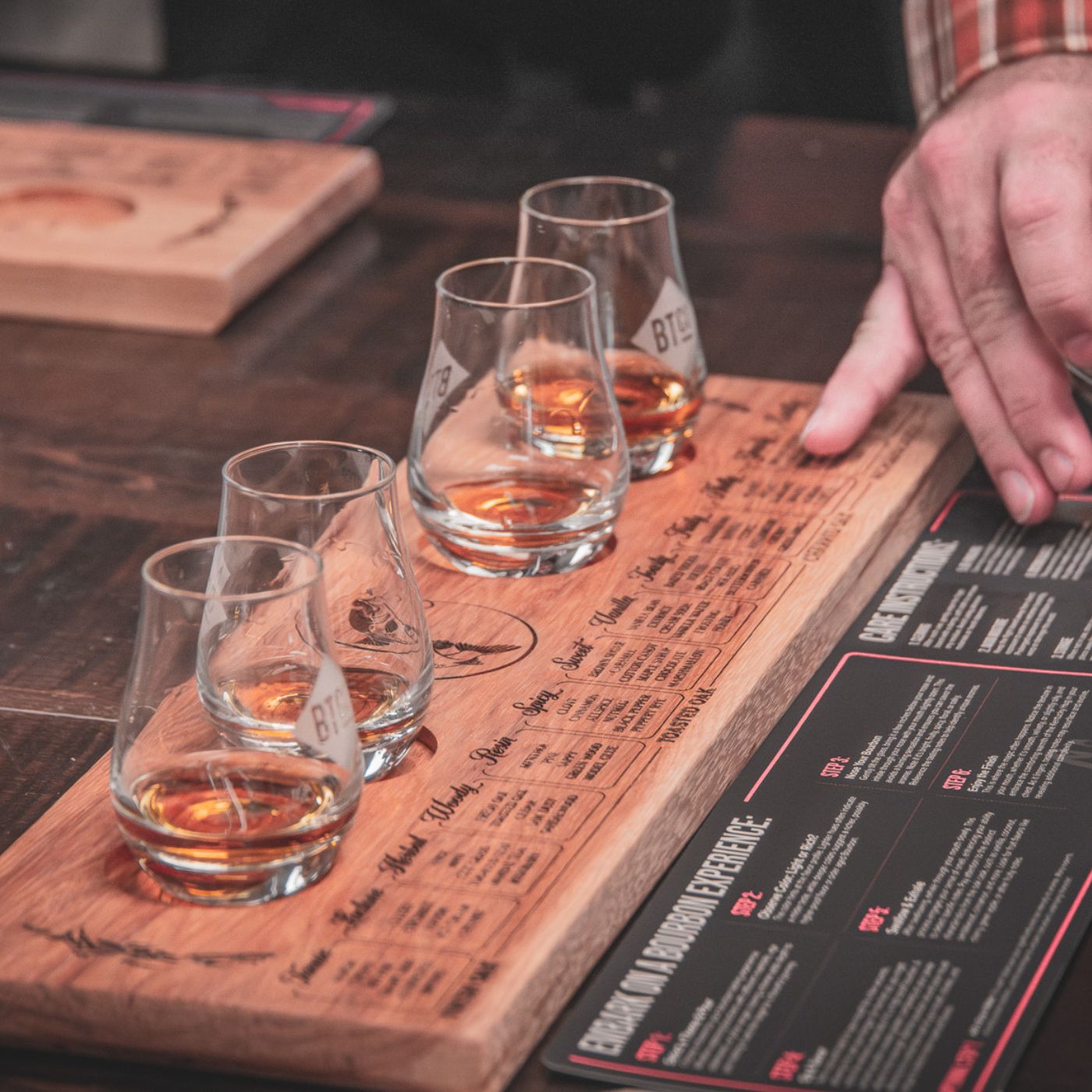 Bourbon Tasting Flight Board & Toolkit