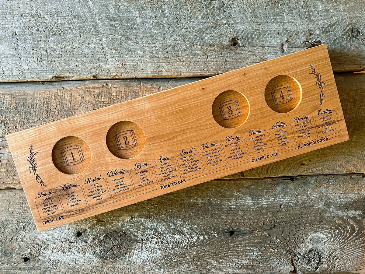Flight Board Design Premium Bourbon Tasting Flight Boards